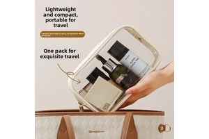 New Style Swimming Fitness Clear Transparent Toiletries Makeup Bag Zipper Waterproof Portable PVC Cosmetic Bag Wash Shower