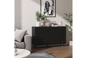 Black Eight-Drawer Cabinet Organizer