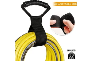 Wholesale Storage Strap Heavy-Duty Cord Carrying Hanger Organizer with Handle for Pool Hoses Garden Cables with Hook and Loop