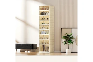 Multifunctional Foldable Plastic Shoe Storage Cabinet with Transparent Magnetic Doors OEM Manufacturer for Wholesale