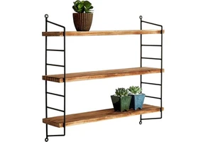 Modern Industrial Style 3-Layer Wall Mounted Storage Organizer Hot Selling Decorative Frame with 3 Layers of Usefulness