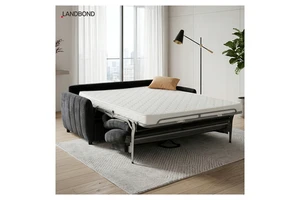 Multi-functional Modern Fabric Fold-Out Sofa Bed Hidden Convertible Couch Bed With Mattress Convertible Design Sleeping Sofa Bed