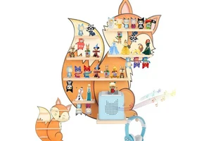 Customized Fox Style Modern Wood Storage Rack Wall-Mounted 5-Layer Magnetic Partition with Large Capacity for Tools