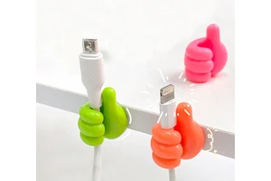Holder Thumb Hooks Wire Organizer Wall Hooks Hanger Silicone Charging Line Storage