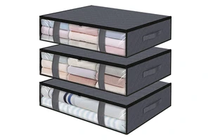 Wholesale Household Clothing Packaging Container Organizer Quilt Blanket Foldable Underbed Storage Bag