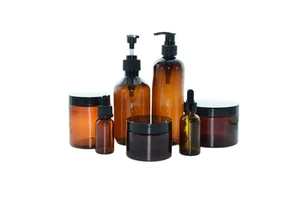 New Arrival Amber Cosmetic Packing Set Long Term Inventory of Empty Hair Conditioner and Shampoo Bottles Skin Care Cream Jar