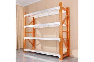 Warehouse Shelving Storage Racks Multi-tiered Home Storage Shelves Wall-mounted Heavy-duty Cold-rolled Steel Movable Snap-on