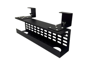 CHICON Retractable Carbon Steel Hook-Type Desk Cable Organizer No-Drill Eco-Friendly Durable Office Storage Tray