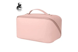 Factory Wholesale Luxury Portable Travel Private Label Pu Makeup Toiletry Cosmetic Storage Bag Case