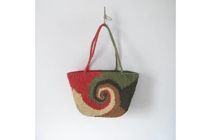 Eco-Friendly Woven Tote Basket for Home Decoration African Style Beach Picnic and Shopping Bag Storage Baskets