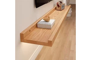 Storage Rack on the Entrance Wall Mounted Door Decoration Shelf with Hooks for Storage Purposes