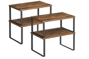 Professional Cabinet Organizer Shelf Set of 4 Kitchen Counter Shelves Kitchen Storage Spice Rack