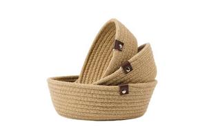 Crazy Price Cotton Rope Knit Basket Storage Baskets Cotton Rope Woven Basket
