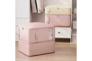 Large Capacity Blanket Space Saving Self Compression Organizer Clothing Storage Bag