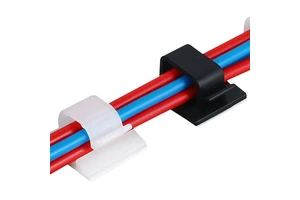 RCR-Adhesive Cable Clips Cable Management Strong Cord Organizer Wire Holders for Wall Cord Bundlers WCL-1 100PCS 1600T