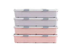 2021 Home pp Plastic Storage Box Container Under Bed Storage Box With Lid