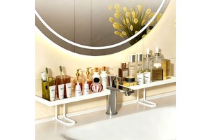 BX ABS Draining Rack Freestanding Faucet Organizer Moisture-Proof Hollow Drainage Design Storage