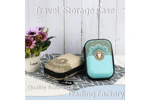 Custom Water Resistant Portable Makeup Case Travel for Bag with Zipper Closure PU Material Cosmetics Bag