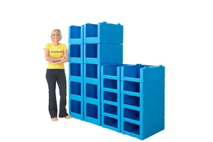Stackable Warehouse Storage Plastic Boxes PP Board Clothing Picking Bins For Cloth Storage And Bin Organization