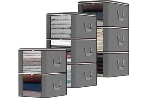Non-woven Bed Bottom Quilt Storage Bag Wardrobe Clothes Dustproof and Moisture-proof Storage Bag Foldable Stacking Storage Boxes