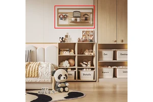 YOUPON Modern Multi-purpose Sturdy Aluminium Alloy Wall Storage Rack & Organizer with Large Capacity for Kitchen Living Room