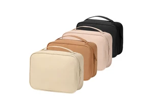 OEM ODM Service Pearl Cotton Padded Cosmetic Case Multi-Compartment Daily Makeup Storage Professional