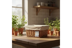Home Organizer Weaving Basket Natural Storage Wicker Woven Basket for Clothing Sorting Straw Sorting
