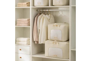 BRM Visual Foldable Fabric Quilt Storage Bag with Large Capacity for Wardrobe and Household Use Storage Bag