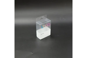 Popular Custom Printing PVC PET Clothing Ladies Panties Shoes Packaging High Clear Folding Plastic Box With Hook
