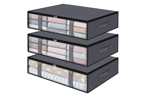 Wholesale Household Non-woven Clothing Sorting Bag Container Organizer Quilt Blanket Foldable Underbed Storage Bag
