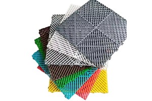 Custom Designed Modular Interlocking Garage Floor Tiles Colorful Plastic Garage Flooring Mats Anti-Slip for Car Detailing Shop