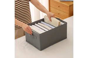 7/9 Grids Large Capacity Clothes Storage Bag Open Wardrobe Clothes Storage Box Organizers Storage with Handle