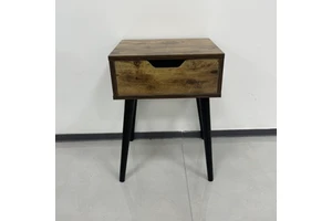 Compact DIY Flat Pack Bedside Cabinet Small Spaces Easy Assembly Nightstand Portable Storage Bedroom Organization Furniture