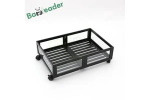 Stackable Bamboo Underbed Storage Bins With Rotating Wheels Customizable Size & Color Customized Logo & OEM/ODM Options