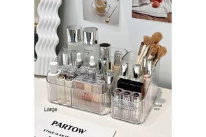 Modern Square PP Plastic Storage Rack Multifunctional Organization Tool for Cosmetics Lipstick Jewelry