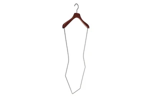 Inspring Wooden Swimwear Coat Hanger Rack with Single Tier Eco-Friendly Durable Space Saving Storage for Wardrobe