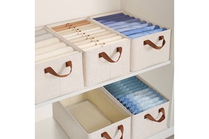 Hot Sale Foldable Clothes Storage Box Clothing Quilt Storage Bag Drawer Organizer For Shirts Pants Jeans