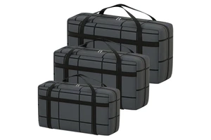 Large Capacity Travel Clothes Storage Bag Foldable Heavy Duty Quilt Organizing Bag for Household