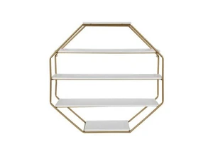 High Quality Modern Stylish Eco-Friendly Metal Non-folding Wall Mounted Living Room Storage Rack with Multifunction Design