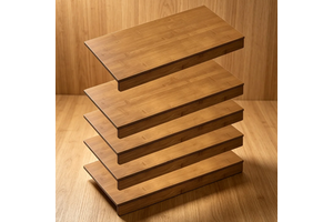Bamboo Wire Shelf Covers, Bamboo Wire Rack Covers For Pantry, Closet Wood Wire Shelf Covers