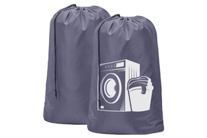Canvas Breathable Basket Bags Natural Cotton Laundry Bag