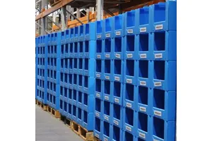 Factory Custom PP Corrugated Warehouse Picking Bins Stackable Plastic Storage Boxes For Garment And Apparel Industry