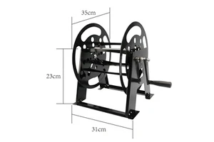 Heavy Duty Metal Extension Power Cord Reel Wheel Outdoor Cable Storage Wiring Accessories