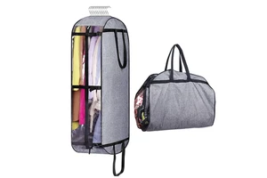 Heavy Duty Clothes Hanging Bags Durable Oxford Fabric Travel Suit Bags Closet Storage Suit Covers 40" Garment Bags