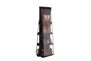 Foldable Hanging Handbag Organizer Breathable Polyester Fiber Storage Bag Wardrobe Saving Organizers