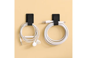 Adhesive Velcro Straps Reusable Cable Organizer Hook and Loop Tape for Home Office Desk Cord Management