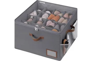 Modern Design Foldable Fabric Shoe Compartment Storage Box New Dust-Proof Moisture-Proof Washable PP Storage Box for Shoes