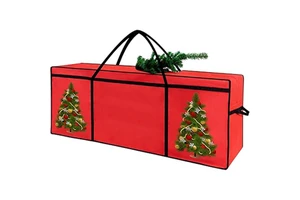 Reusable Heavy-Duty 600D Oxford Polyester Christmas Tree Storage Bag 7.5 Ft (152.4 Cm) for Artificial Holiday Trees-Christmas