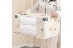 Wholesale Portable Foldable Multifunctional Dust Prevention Quilt Clothing Wardrobe Storage Bag With Handle