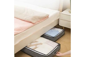 Modern Portable Underbed Organizer Bag for Quilt Blanket & Clothing Storage Wardrobe Storage Convenient & Stylish